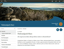 Tablet Screenshot of nationalpark-harz.de